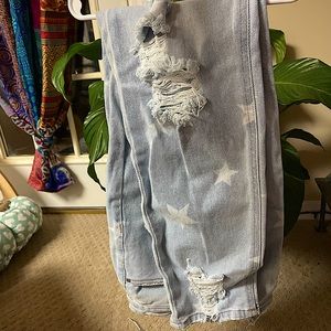 True Craft 13R Ripped Star High Waisted Jeans